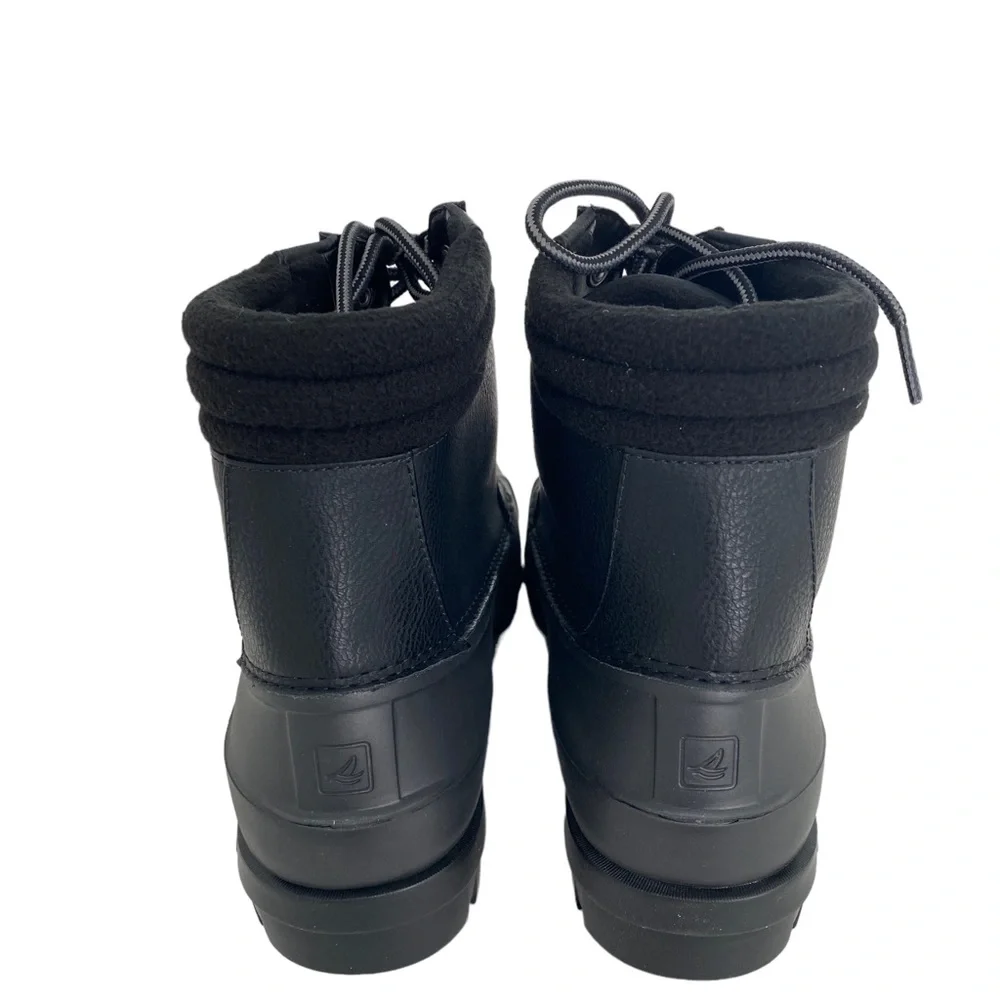 SPERRY Men’s Black Avenue Duck Rain Boots Size: 10
